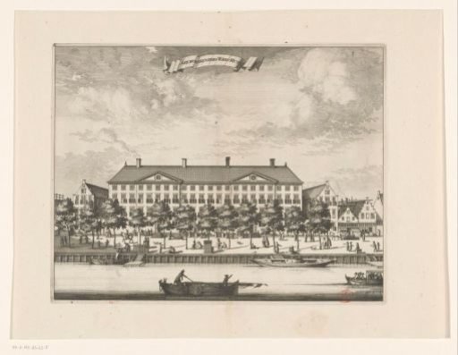 View of the Aalmoezeniersweeshuis, Amsterdam