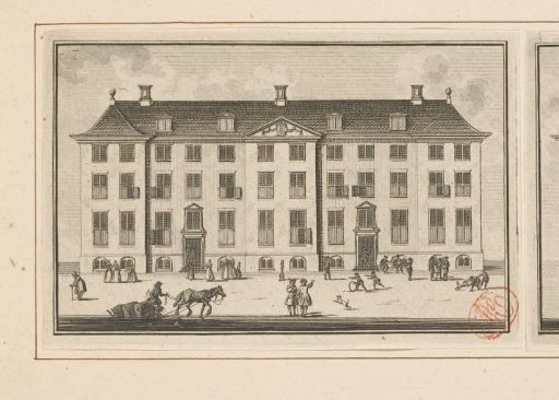 View of the Front of the Diaconieweeshuis in Amsterdam