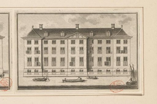 View of the Rear of the Diaconieweeshuis in Amsterdam