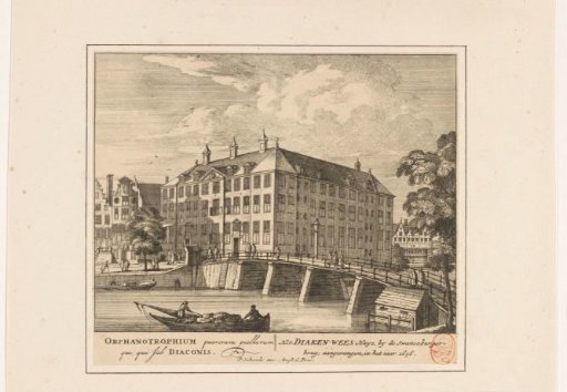 View of the Diaconieweeshuis in Amsterdam