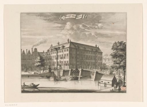View of the Diaconieweeshuis in Amsterdam