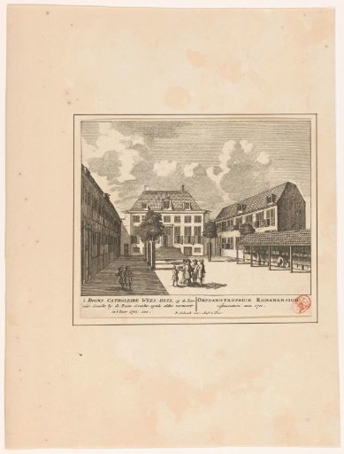 View of the Roman Catholic Boys' Orphanage on the Lauriergracht in Amsterdam