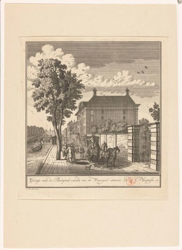 View of Corvershof in Amsterdam, looking towards the Weesperstraat