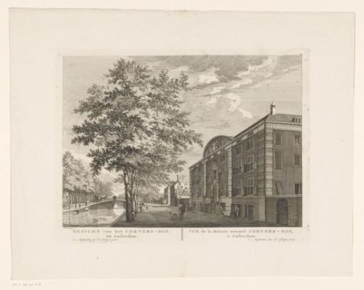 View of the Corvershof in Amsterdam