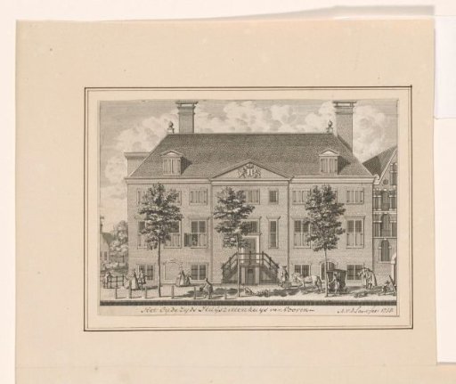 View of the Front of the Oudezijds Huiszittenhuis in Amsterdam