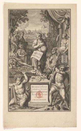 Title Print for Portfolio 27 of the Atlas Ottens (Amsterdam, Part 8: Gates, Towers, Bridges and Locks)