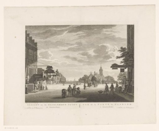 View of the Haarlemmerpoort in Amsterdam
