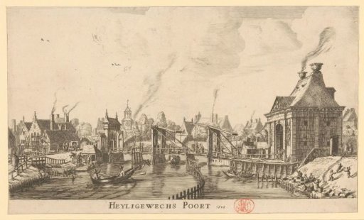 View of the Third Heiligeweg Gate in Amsterdam