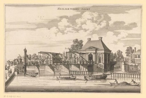 View of the Third Heiligewegspoort in Amsterdam