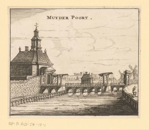 View of the First Muider Gate in Amsterdam