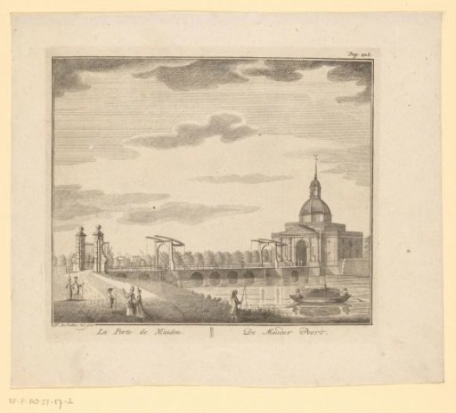 View of the Second Muiderpoort in Amsterdam