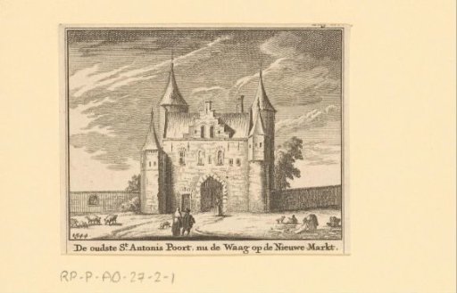 View of the First Sint-Antonies Gate in Amsterdam, 1544