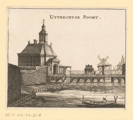 View of the Utrecht Gate in Amsterdam