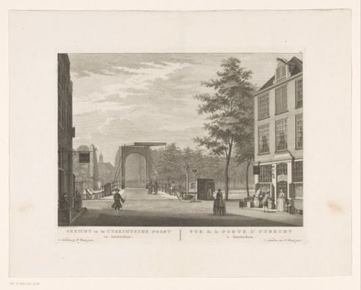 View of the Utrechtsepoort in Amsterdam