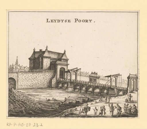 View of the Leiden Gate in Amsterdam
