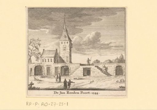 View of the Jan Roodenpoort in Amsterdam, 1544