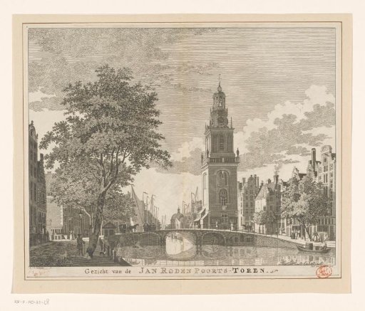 View of the Jan Roodenpoort Tower in Amsterdam