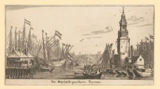 View of the Haringpakkerstoren in Amsterdam
