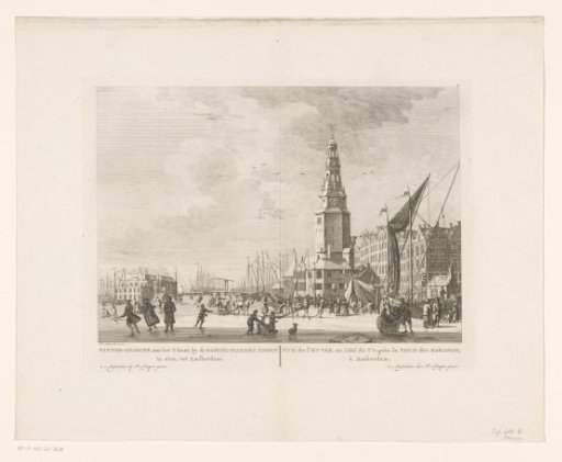Winter View at the Haringpakkerstoren in Amsterdam
