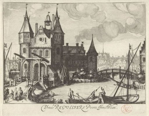 View of the First St. Regulus Gate in Amsterdam