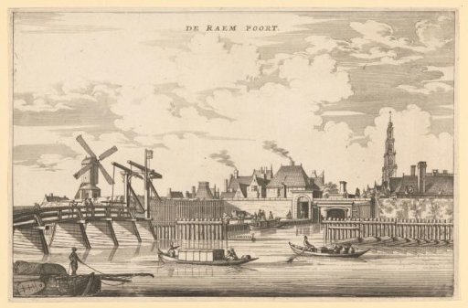 View of the Raampoort in Amsterdam