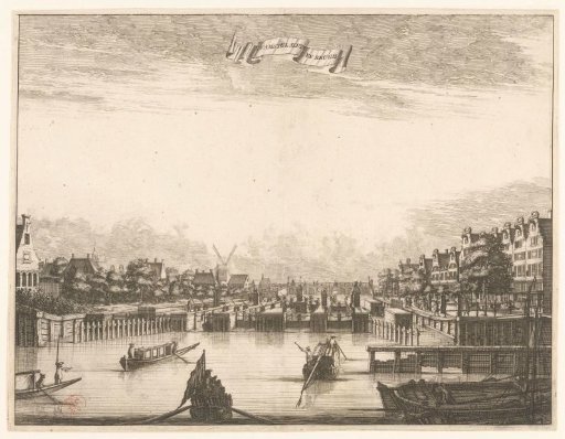 View of the Amstelsluizen and Hogesluis in Amsterdam
