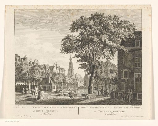 View of the Munttoren in Amsterdam