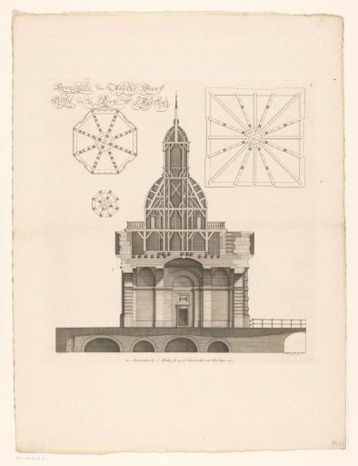 Cross-section of the Second Muiderpoort in Amsterdam