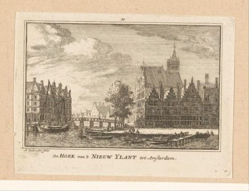 View of the Waalseiland in Amsterdam