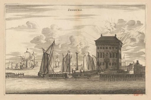View of the Former Fort Zeeburg near Amsterdam