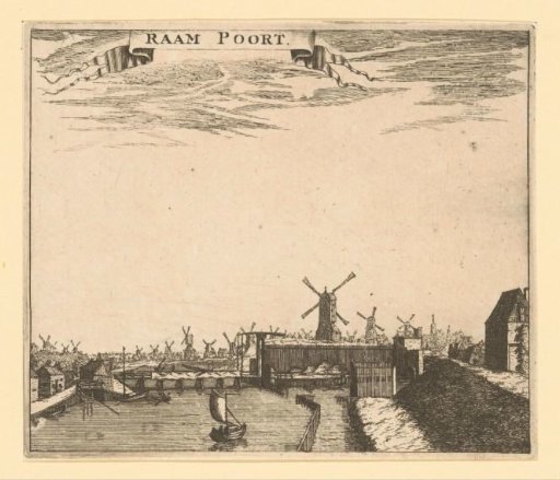 View of the Raampoort in Amsterdam