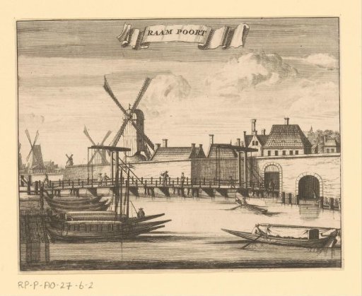 View of the Raampoort in Amsterdam