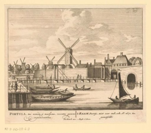 View of the Raampoort in Amsterdam