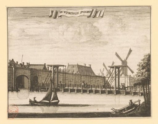 View of the Weteringpoort in Amsterdam