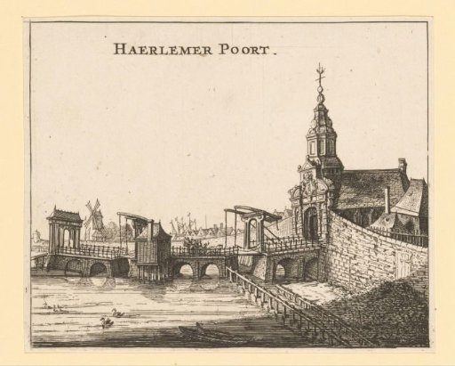 View of the Haarlemmerpoort in Amsterdam
