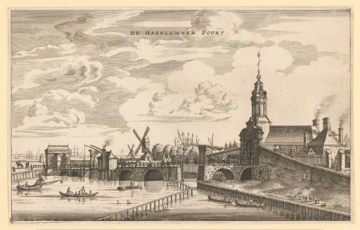 View of the Haarlemmerpoort in Amsterdam