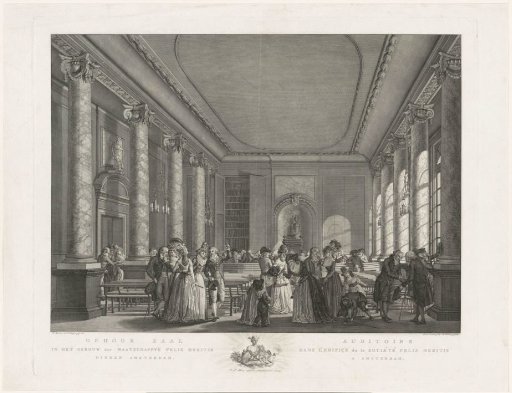 Lecture hall in Felix Meritis, 1789