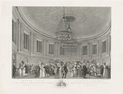 Concert hall in Felix Meritis, 1789