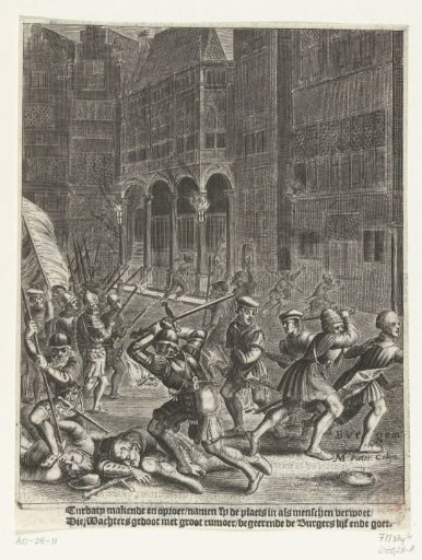 The Anabaptists occupy the Dam, 1535