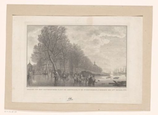 Flood on Kattenburgerplein in Amsterdam, 1775