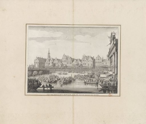 Boat Race at the Floating Theatre on the Rokin, 1638