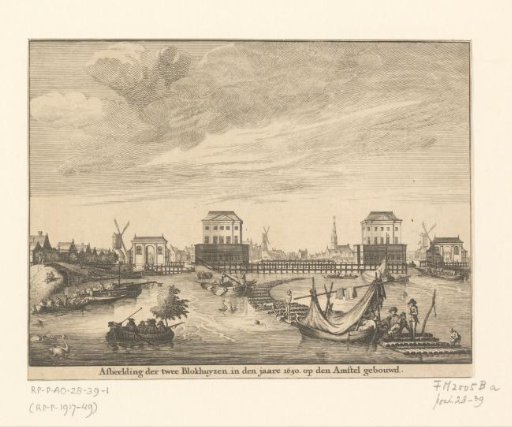View of the Two Blockhouses in the Amstel, 1651-1654