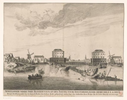 View of the Two Blockhouses in the Amstel, 1651-1654