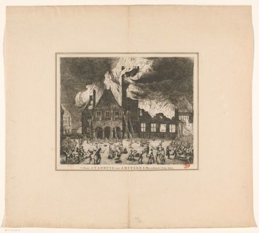 The Fire in the Old Town Hall of Amsterdam, 1652