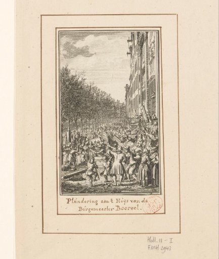 Plundering of the house of Mayor Boreel during the Aansprekers Uprising, 1696