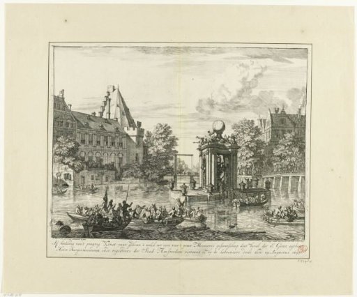 Building for the Fireworks in Honor of the Visit of the Russian Embassy to Amsterdam, August 1697