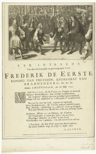 Visit of Frederick I, King of Prussia, to Amsterdam