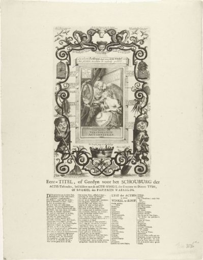 Title print for the Tafereel der Dwaasheid, 1720