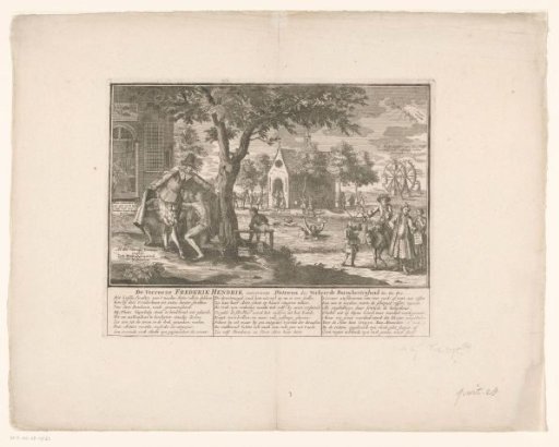 Frederick Henry Shows Mercy to the Naked Actionists, 1720