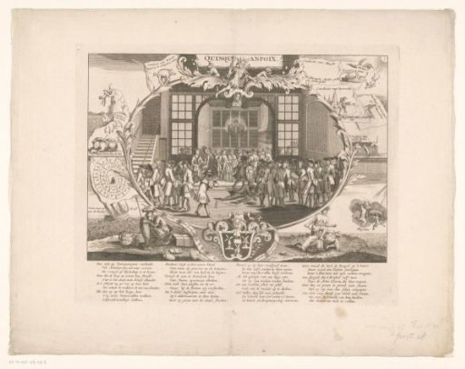 The Coffee House Quincampoix in Amsterdam, 1720